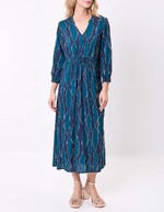 Fitted flowy midi dress femme La Fiancée