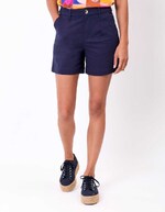 Plain cotton elastane shorts femme La Fiancée