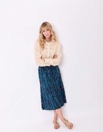 Organic cotton macramé shirt femme La Fiancée