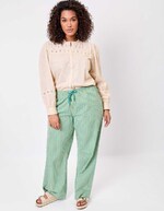 Organic cotton macramé shirt femme La Fiancée