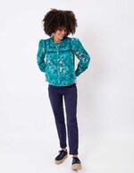 Organic cotton macramé shirt femme La Fiancée