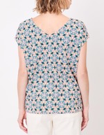 Organic cotton V-neck T-shirt femme La Fiancée