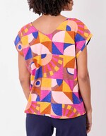 Organic cotton V-neck T-shirt femme La Fiancée