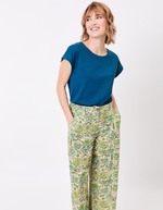 Organic cotton lace T-shirt femme La Fiancée