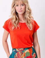 Organic cotton lace T-shirt femme La Fiancée