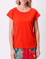 Organic cotton lace T-shirt femme La Fiancée