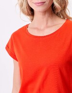 Organic cotton lace T-shirt femme La Fiancée