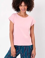 Organic cotton lace T-shirt femme La Fianc&eacute;e