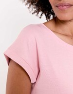 Organic cotton lace T-shirt femme La Fianc&eacute;e