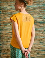 Organic cotton lace T-shirt femme La Fiancée
