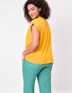 Organic cotton lace T-shirt femme La Fiancée