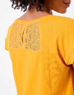 Organic cotton lace T-shirt femme La Fiancée