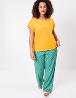 Organic cotton lace T-shirt femme La Fiancée
