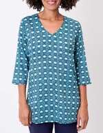 Printed organic cotton women’s tunic femme La Fiancée