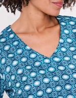 Printed organic cotton women’s tunic femme La Fiancée