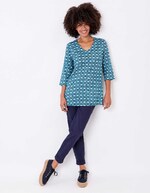 Printed organic cotton women’s tunic femme La Fiancée