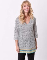 Printed organic cotton women&rsquo;s tunic femme La Fianc&eacute;e