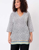 Printed organic cotton women&rsquo;s tunic femme La Fianc&eacute;e
