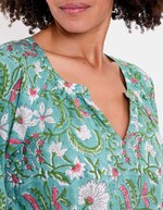 Loose cotton long-sleeve blouse femme La Fianc&eacute;e