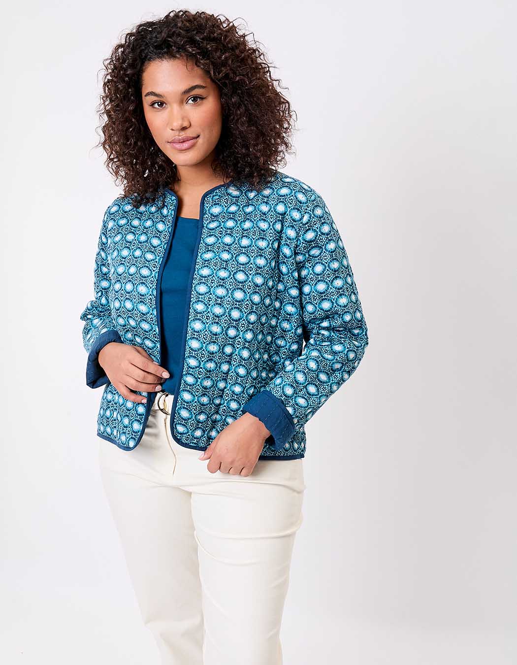Reversible organic cotton quilted jacket femme La Fianc&eacute;e
