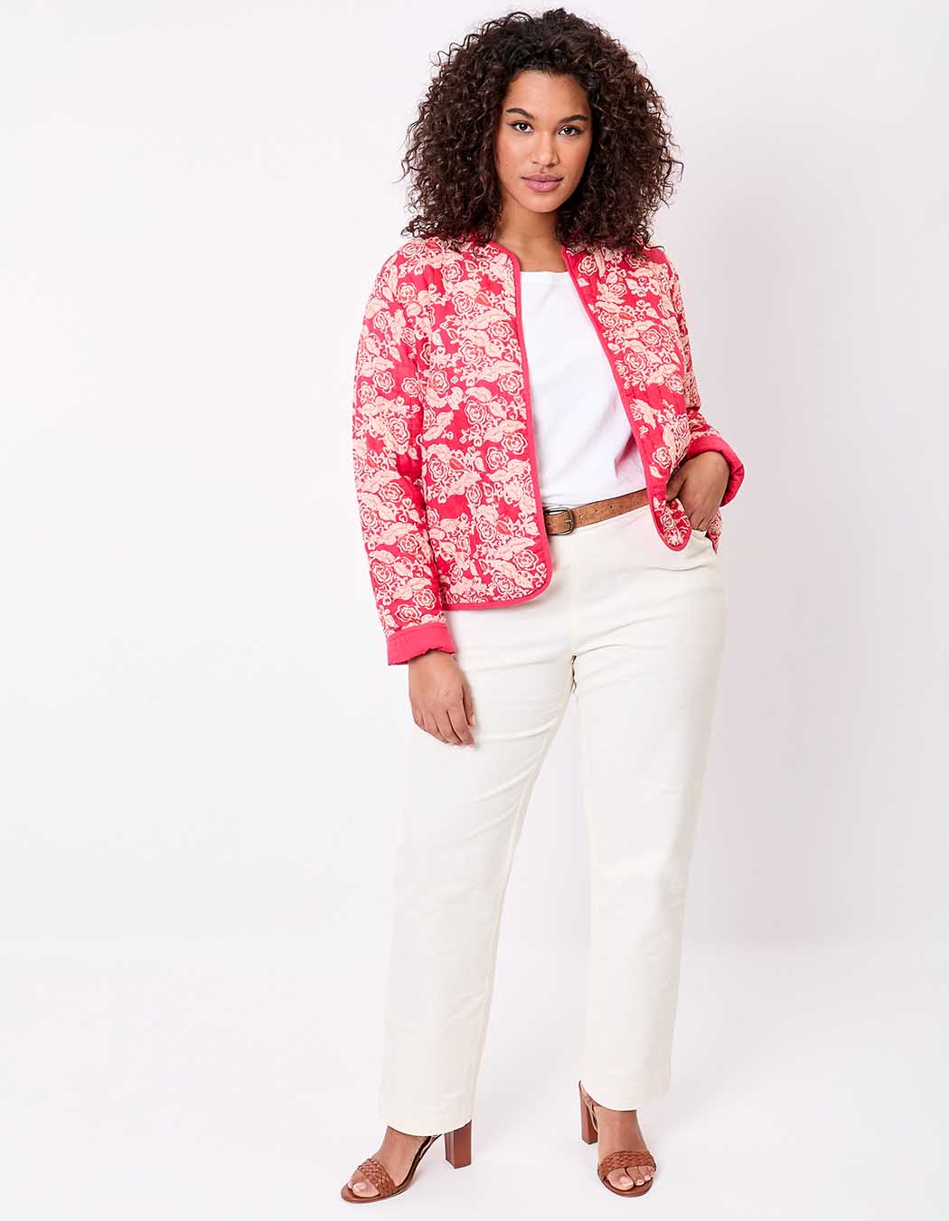 Reversible organic cotton quilted jacket femme La Fianc&eacute;e