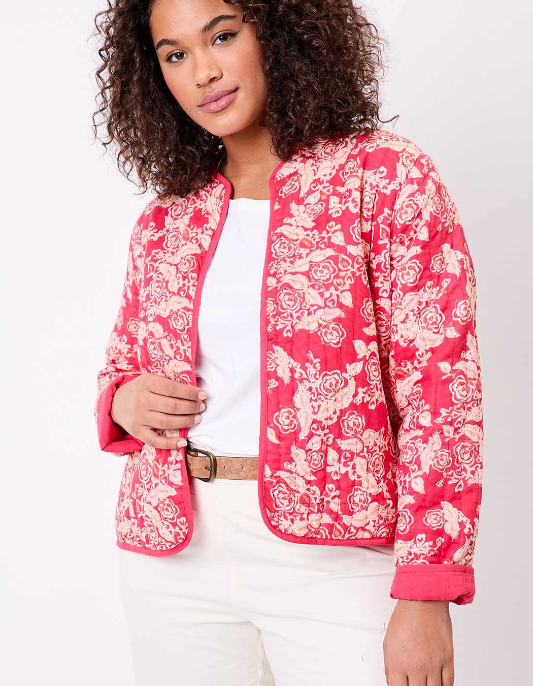 Reversible organic cotton quilted jacket femme La Fianc&eacute;e