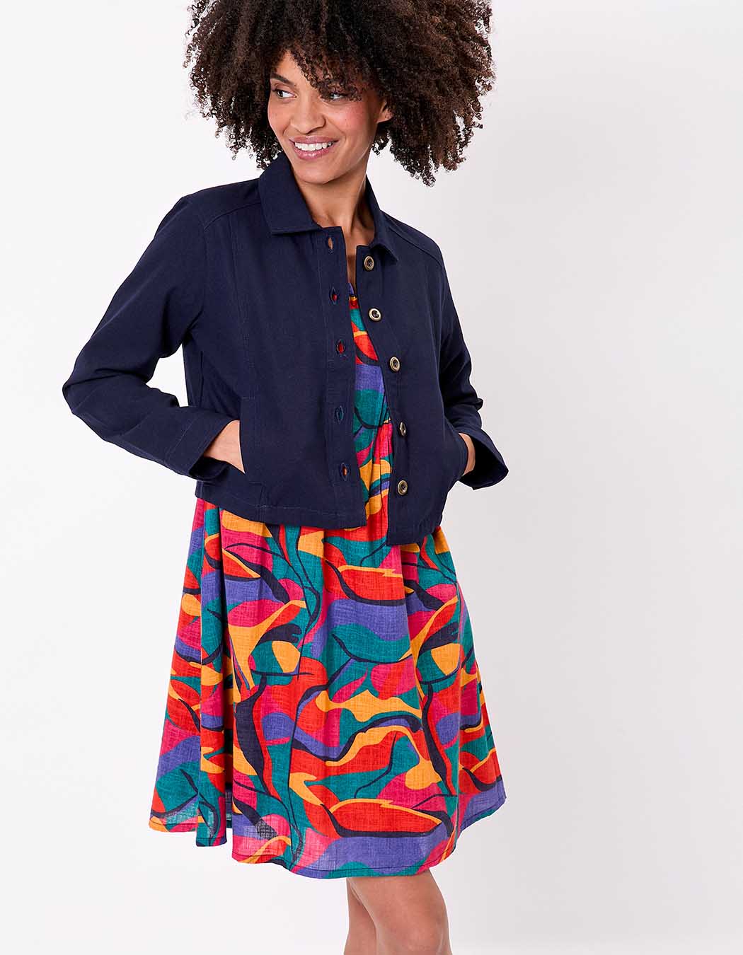 Short organic cotton jacket femme La Fiancée