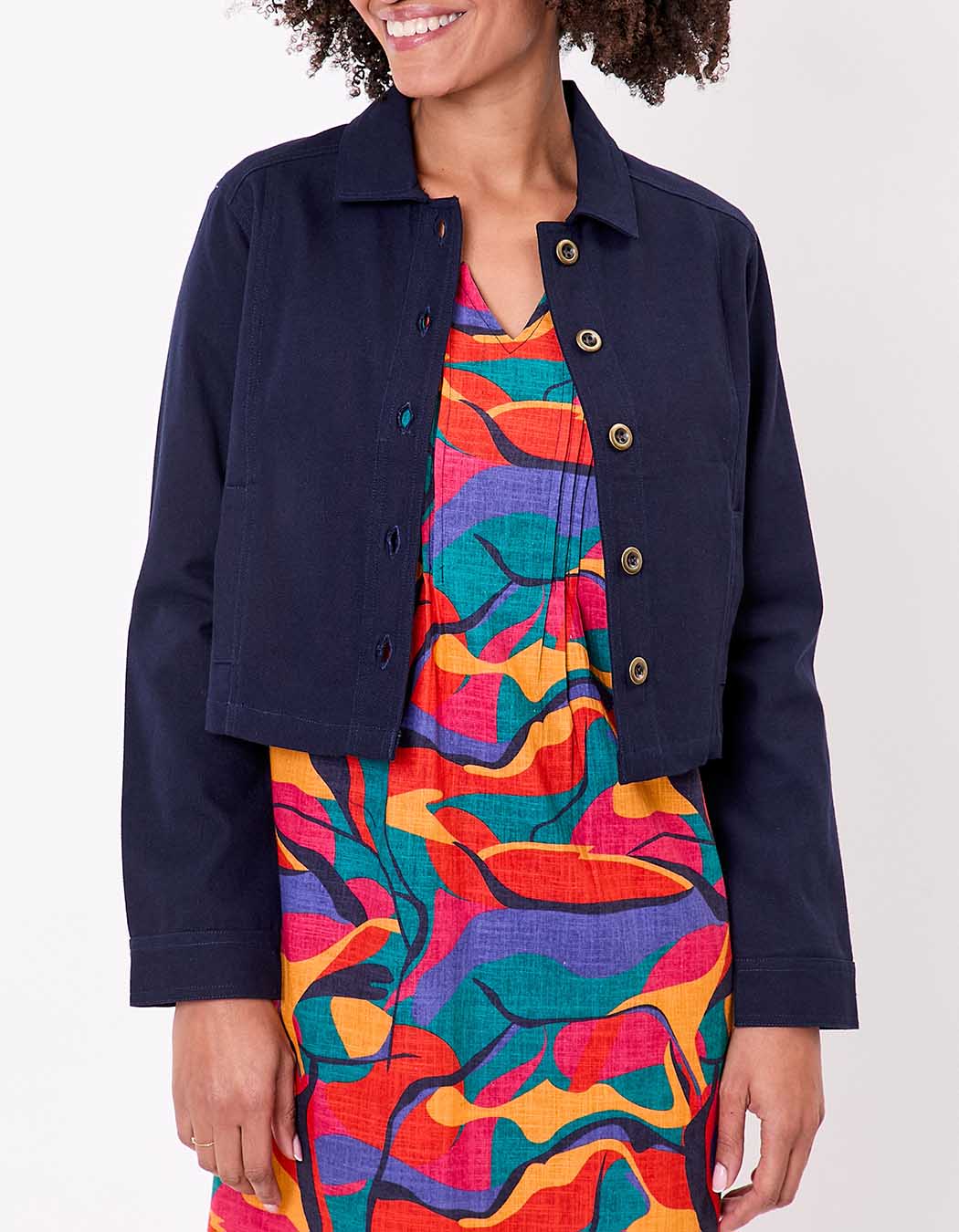 Short organic cotton jacket femme La Fiancée