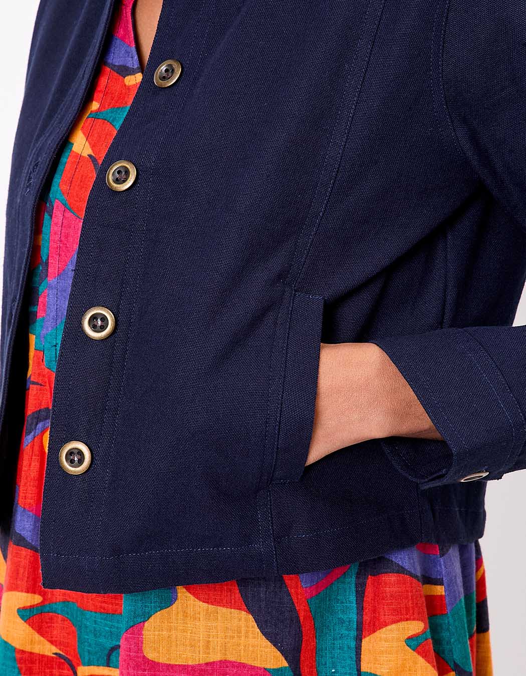 Short organic cotton jacket femme La Fiancée
