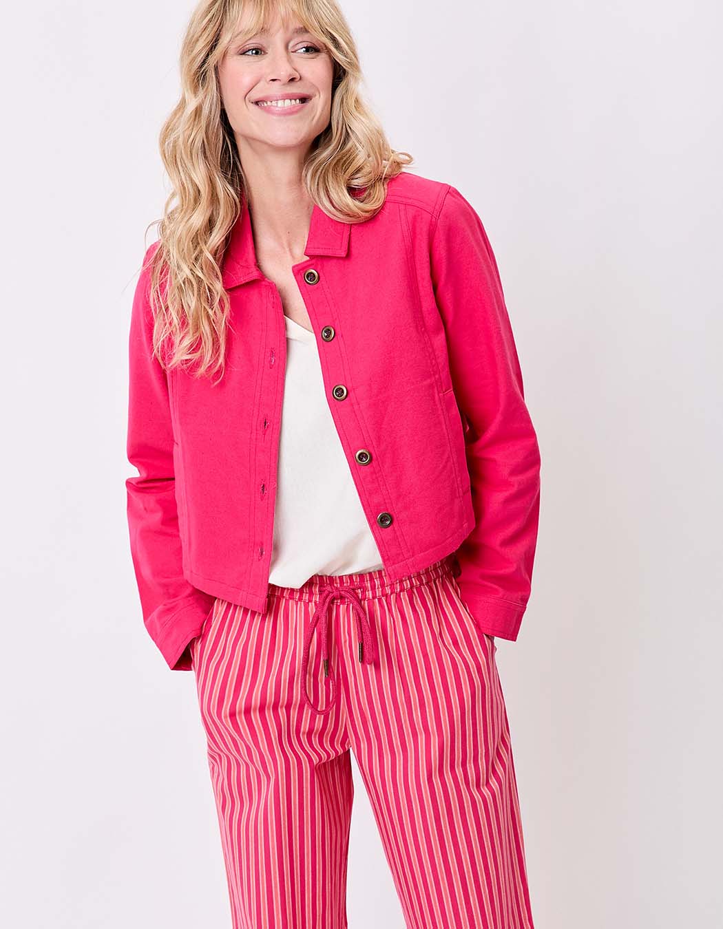 Short organic cotton jacket femme La Fiancée