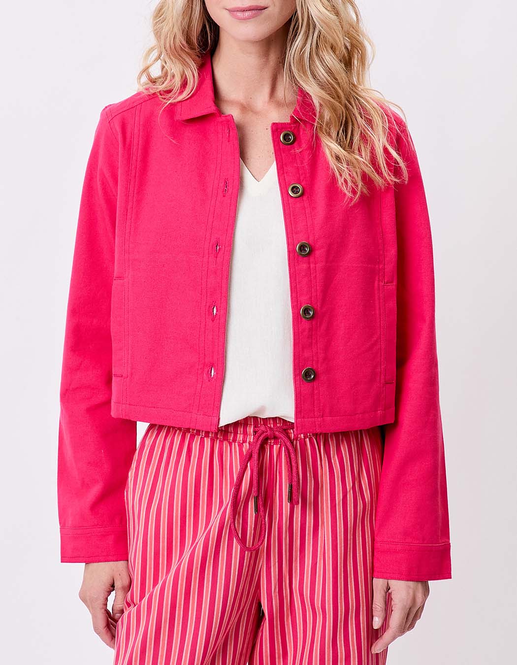 Short organic cotton jacket femme La Fiancée