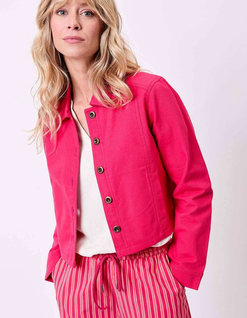 Short organic cotton jacket femme La Fiancée