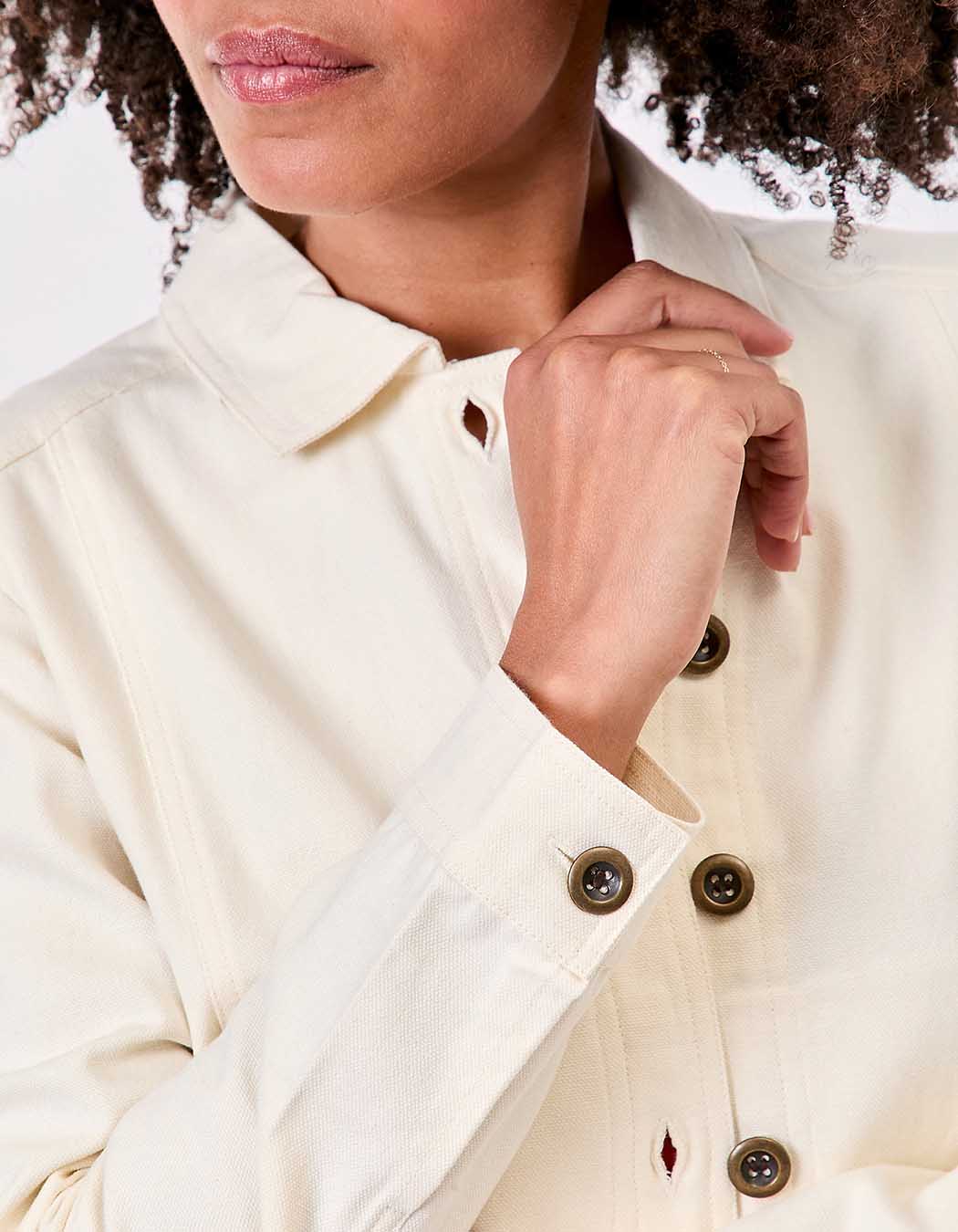 Short organic cotton jacket femme La Fiancée