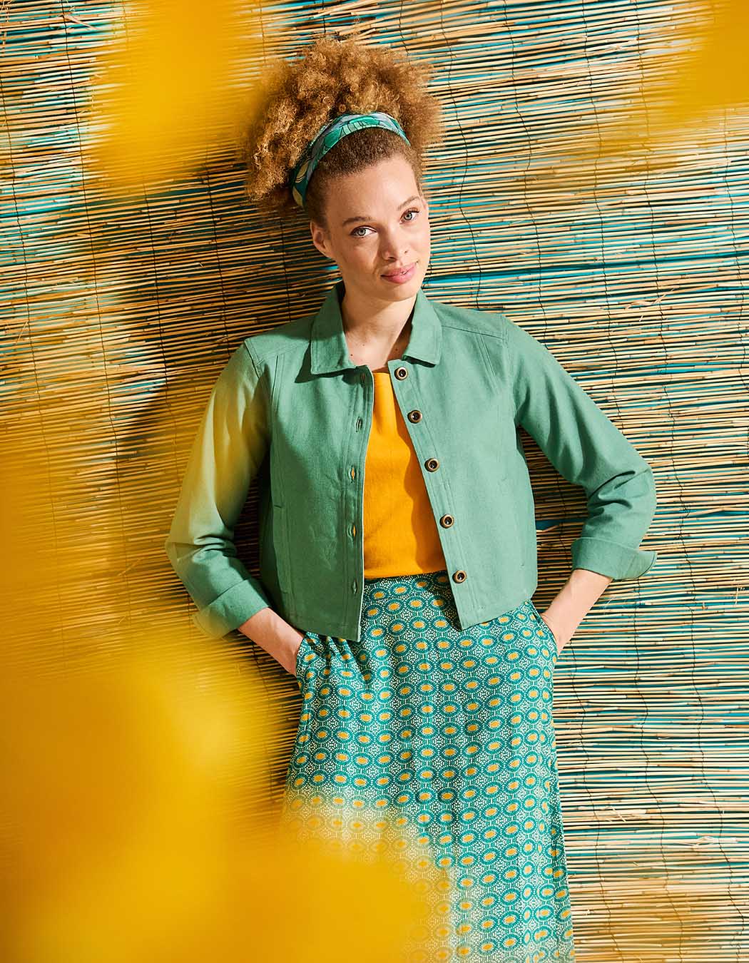 Short organic cotton jacket femme La Fiancée