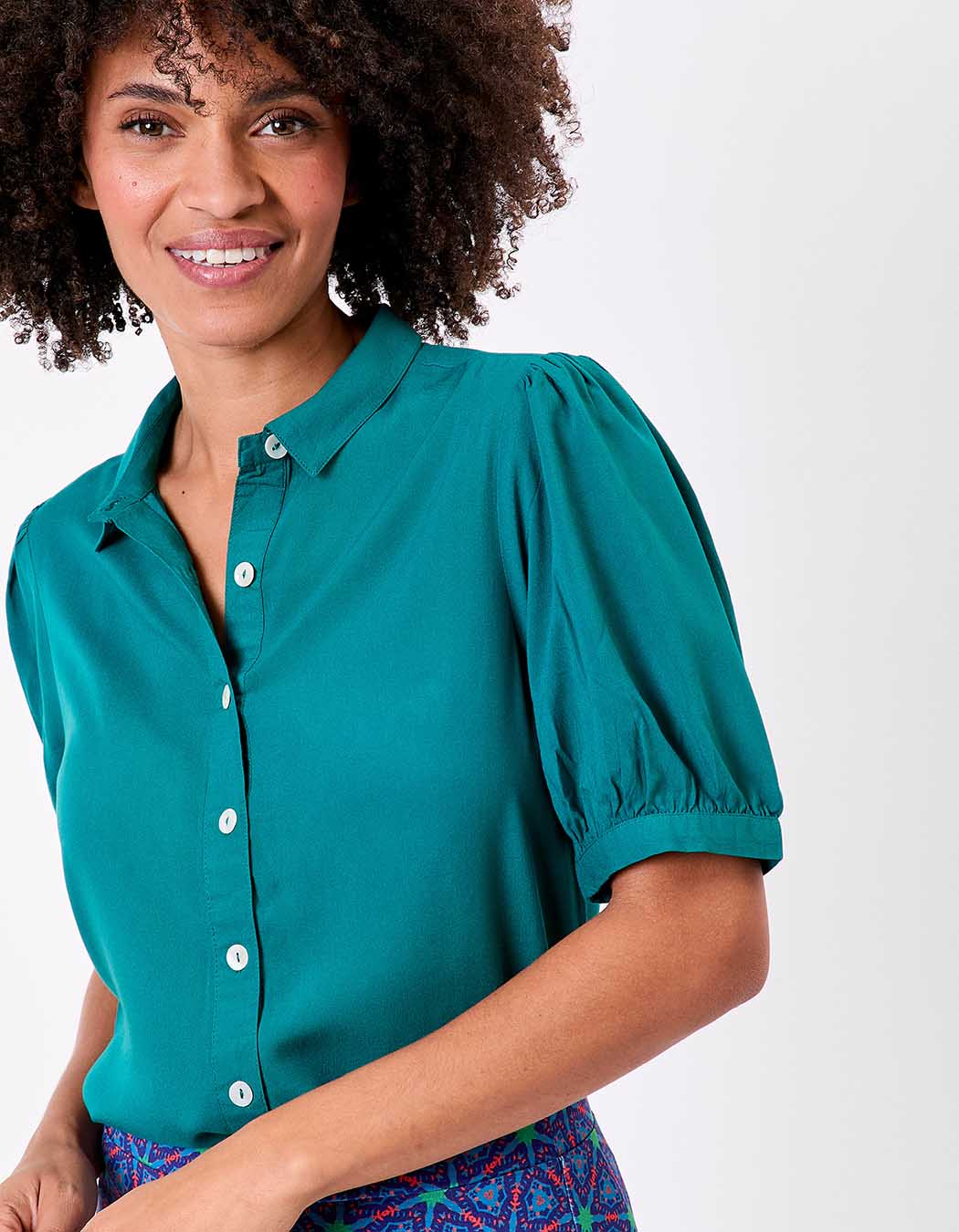 Fluid short-sleeve blouse femme Princesse Nomade