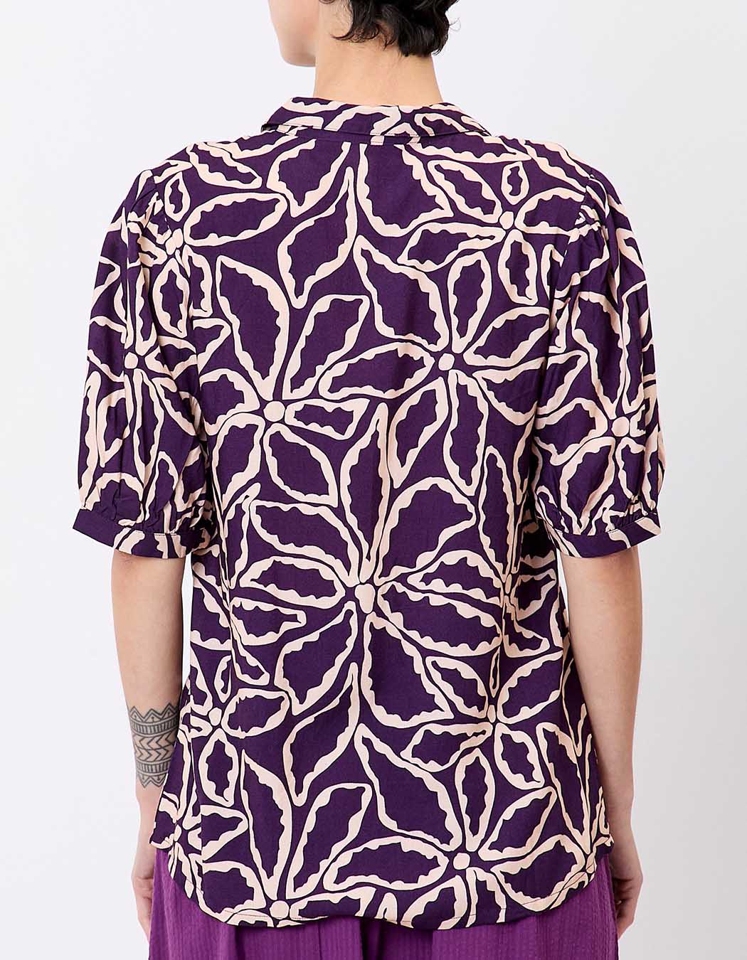 Fluid short-sleeve blouse femme Princesse Nomade