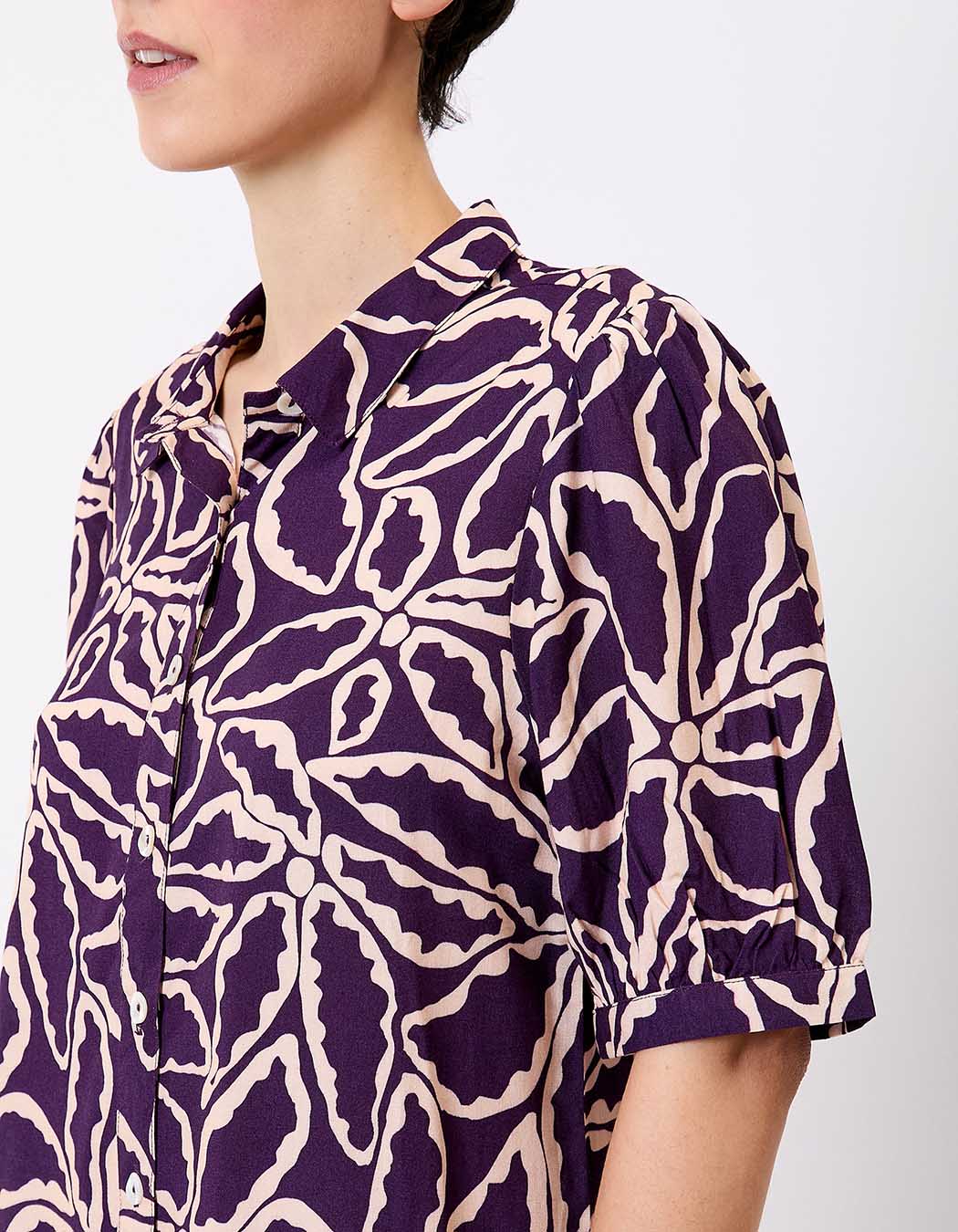 Fluid short-sleeve blouse femme Princesse Nomade