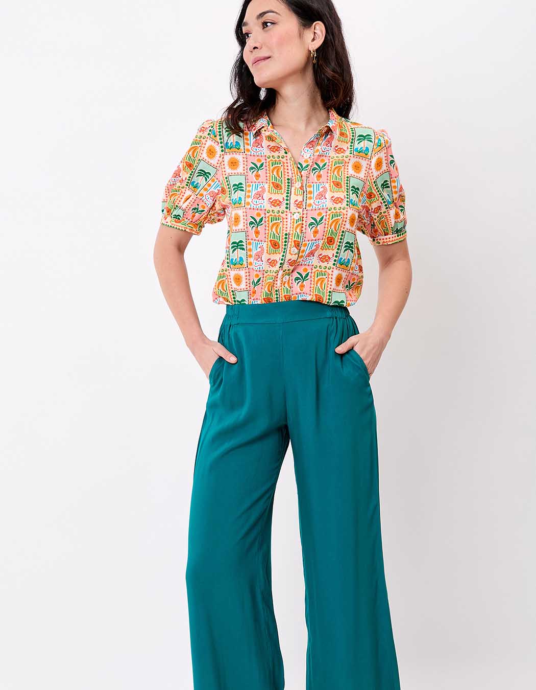 Fluid short-sleeve blouse femme Princesse Nomade