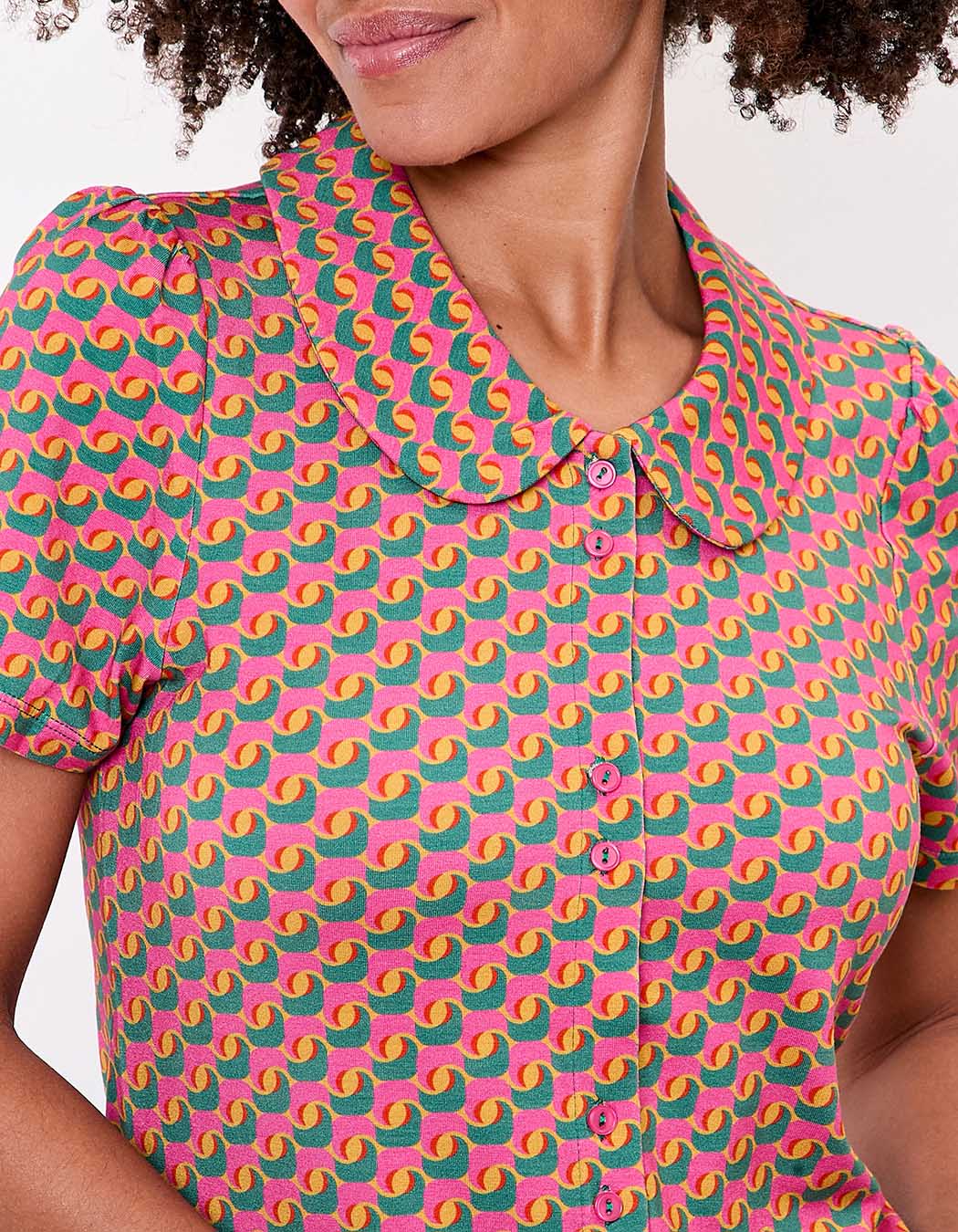 Short-sleeve knit blouse femme Princesse Nomade