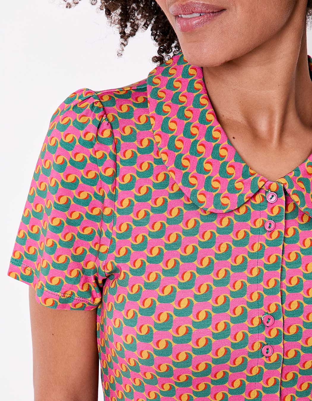 Short-sleeve knit blouse femme Princesse Nomade