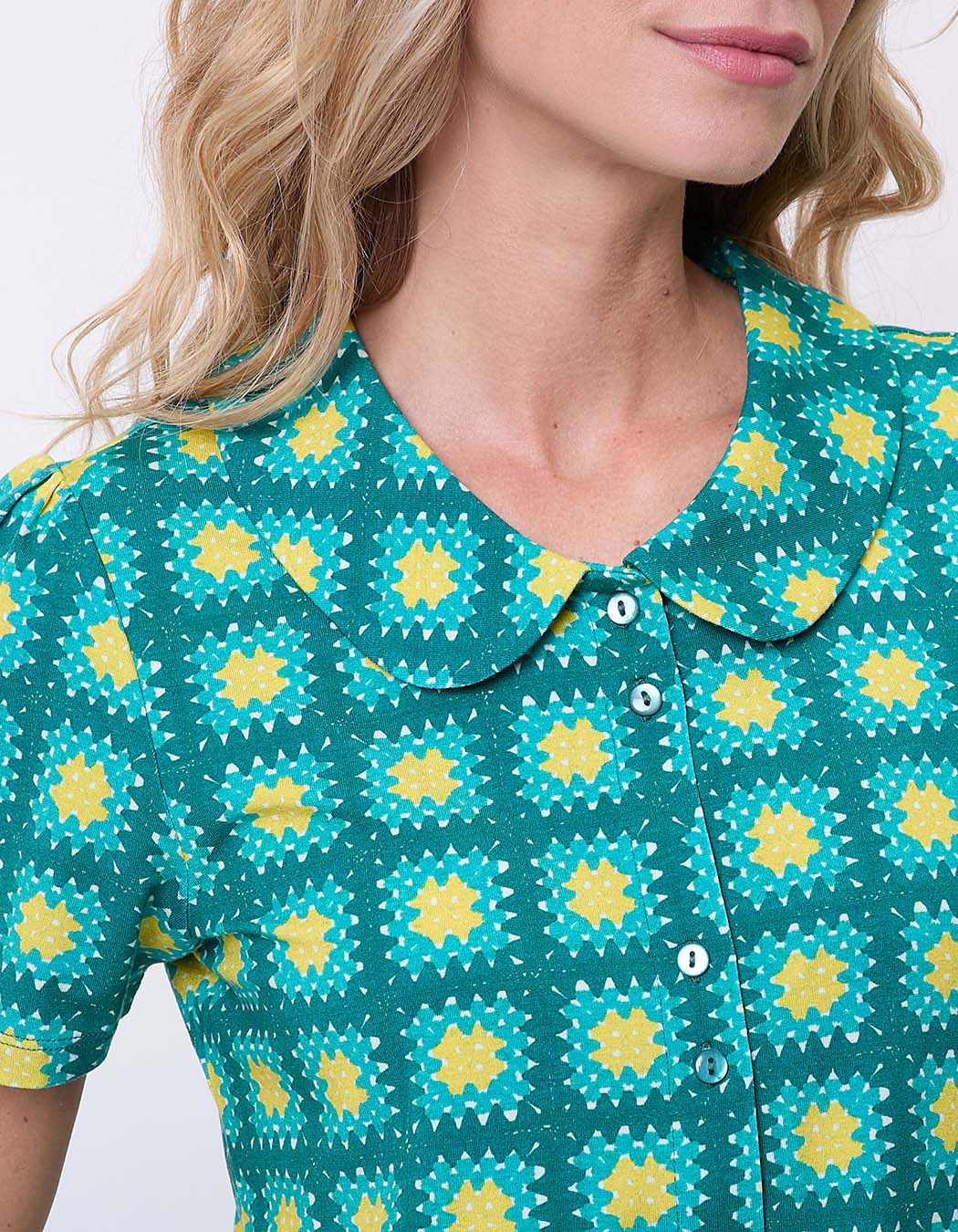 Short-sleeve knit blouse femme Princesse Nomade