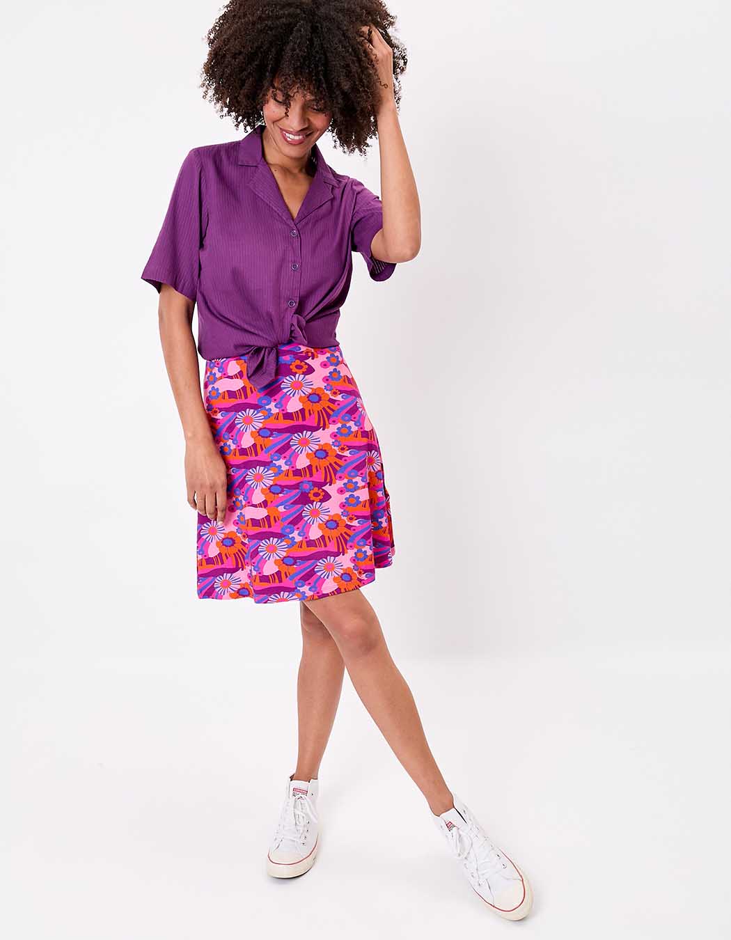 Crinkled cotton shirt femme Princesse Nomade