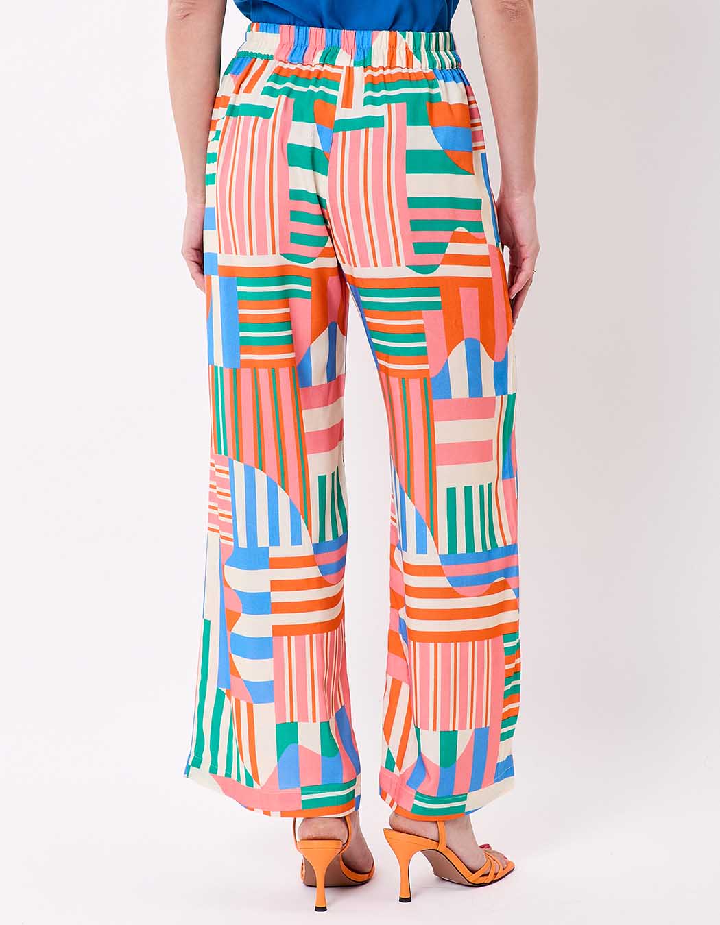 Flowy elasticated wide-leg trousers femme Princesse Nomade