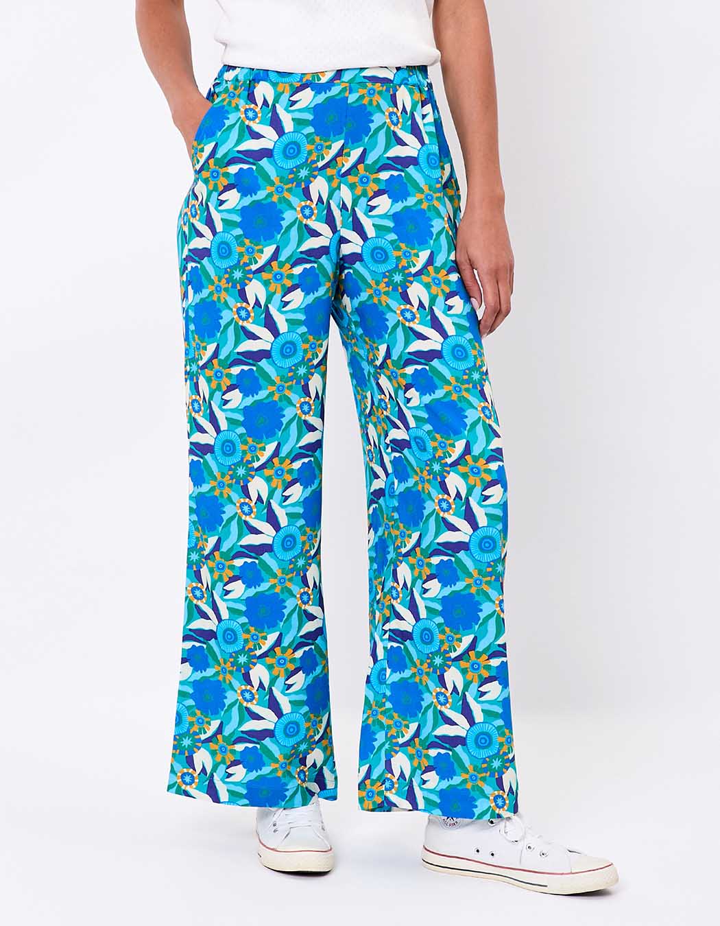 Flowy elasticated wide-leg trousers femme Princesse Nomade