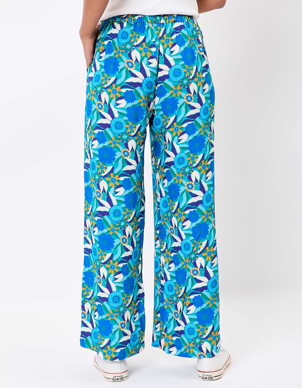 Flowy elasticated wide-leg trousers femme Princesse Nomade