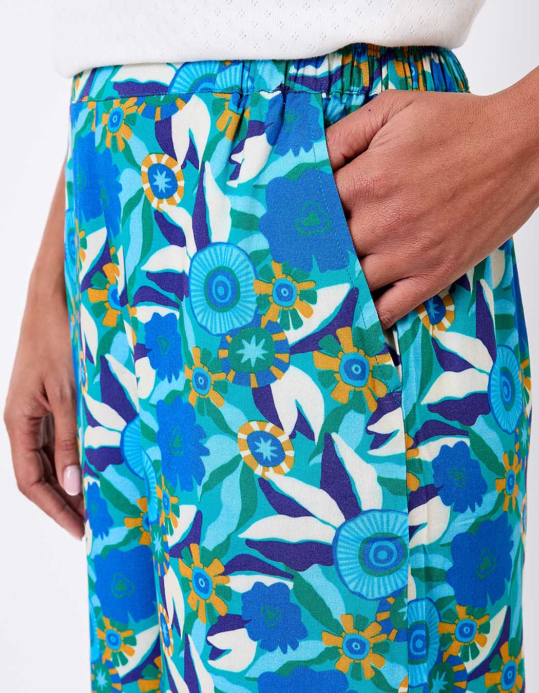 Flowy elasticated wide-leg trousers femme Princesse Nomade