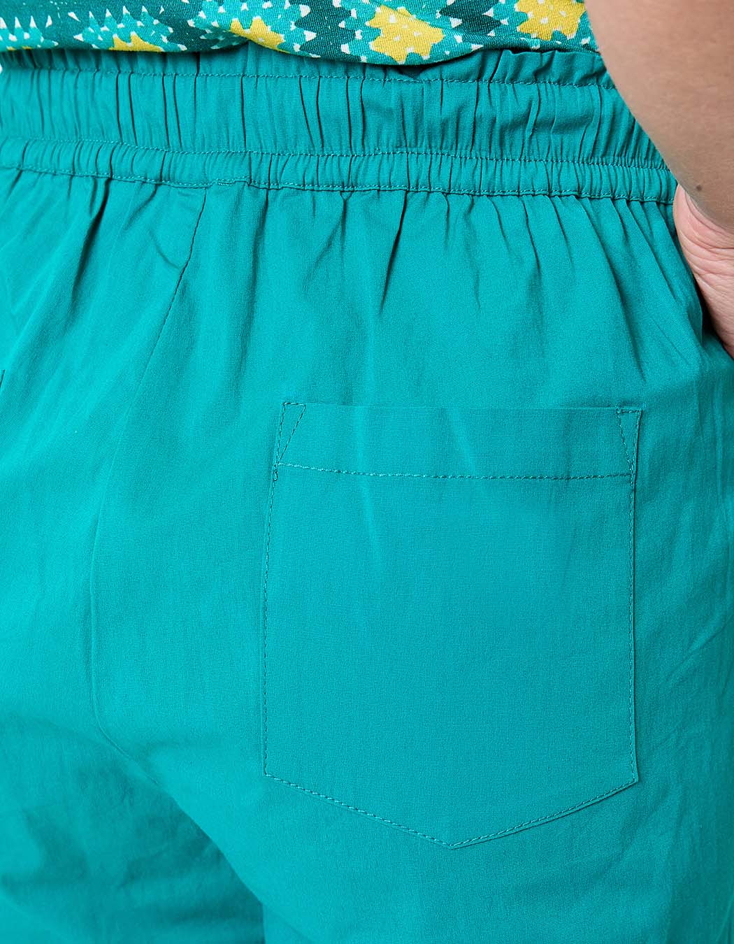 Elasticated stretch cotton chino trousers femme Princesse Nomade