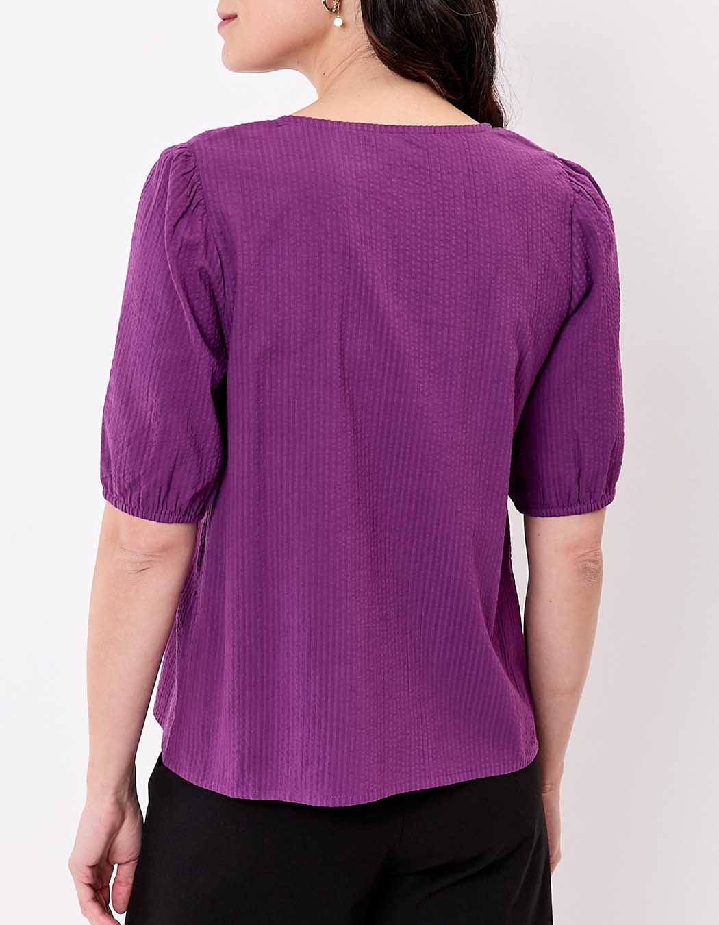 Balloon sleeve gauze cotton blouse femme Princesse Nomade