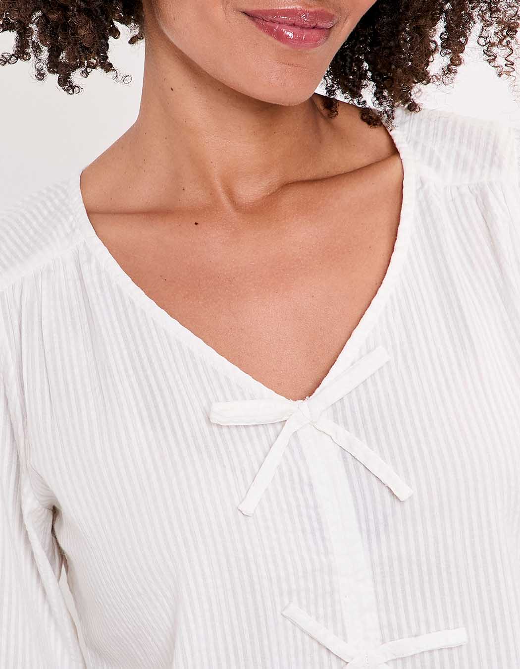 Balloon sleeve gauze cotton blouse femme Princesse Nomade