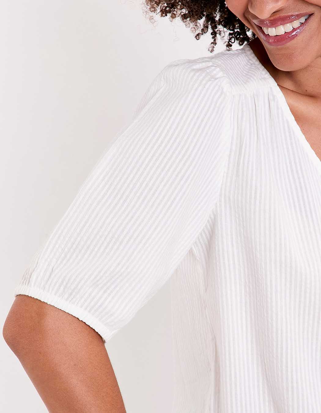 Balloon sleeve gauze cotton blouse femme Princesse Nomade